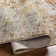 Rayia Abstract Machine Woven Polyester Area Rug in Rust