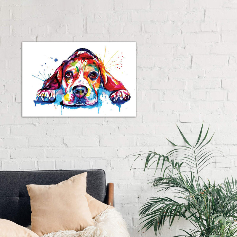 Beagle - Wrapped Canvas Print, 66.04 cm H x 45.72 cm W x 1.91 cm D