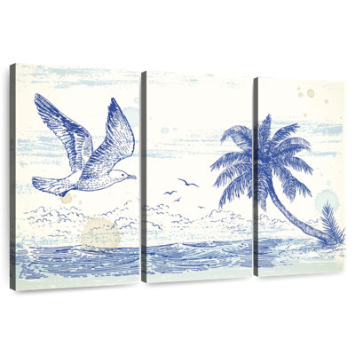 Dessin de plage d'été Brampt