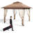 Double Roof Outdoor Canopy Tent with Mosquito Netting, Folding Gazebo for Backyard & Patio, 10x10ft/ 12x12ft-112708188-112708191