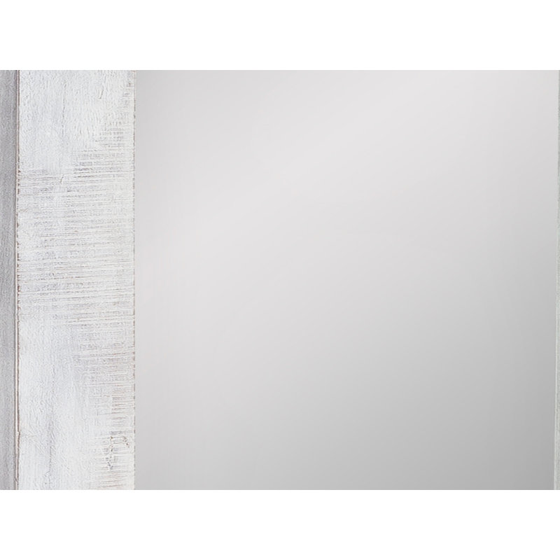Retzlaff Wood Flat Wall Mirror