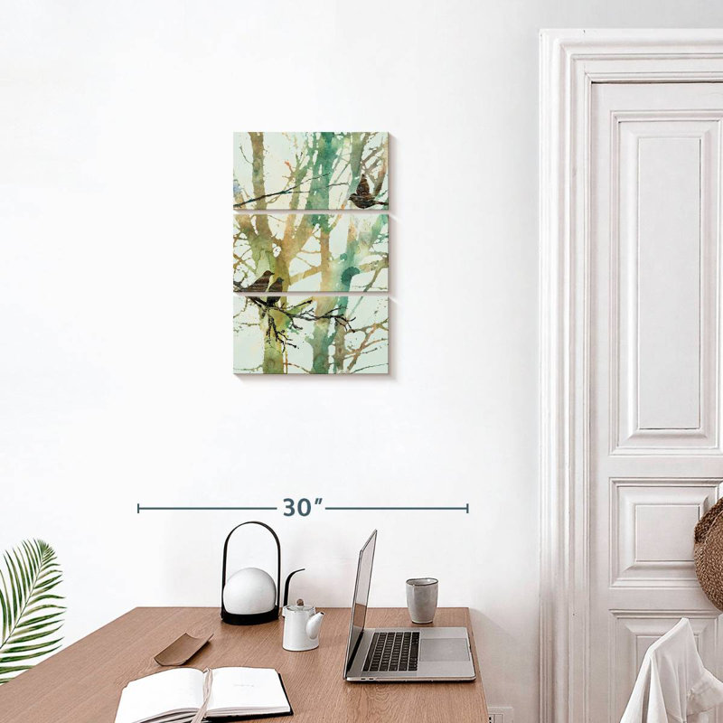 Harnek Botanical Birds I, H 32 po x l 20 po