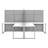 Easy Office 2 Person L-Shaped Desk Workstation with Panels Cubicle - Reversible-49663018