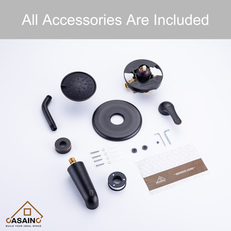 All-In-One Kit with Rough in-Valve, Oil Rubbed Bronze