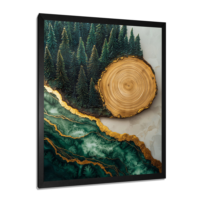 Décoration murale Getuta - Paysages, Noir, noir, noir, noir, H 20 po x l 12 po, Reproduction encadrée d'une seule photo