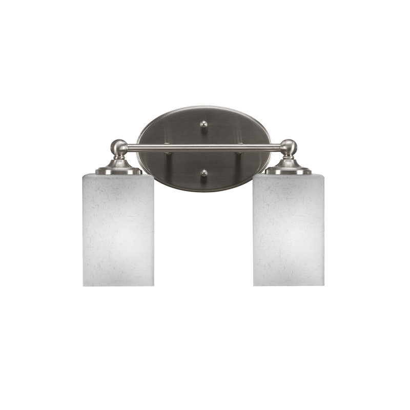 Barre d'éclairage de salle de bain Aitkens, Nickel brossé, 2