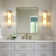 20" Dimmable Wall Mounted Sconce with Alabaster Shade (Set of 2)