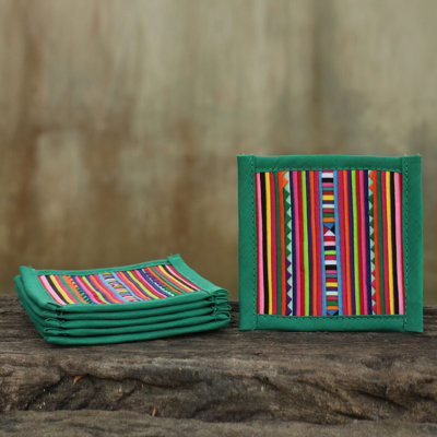 Lahu Cotton Square 6 Piece Coaster Set