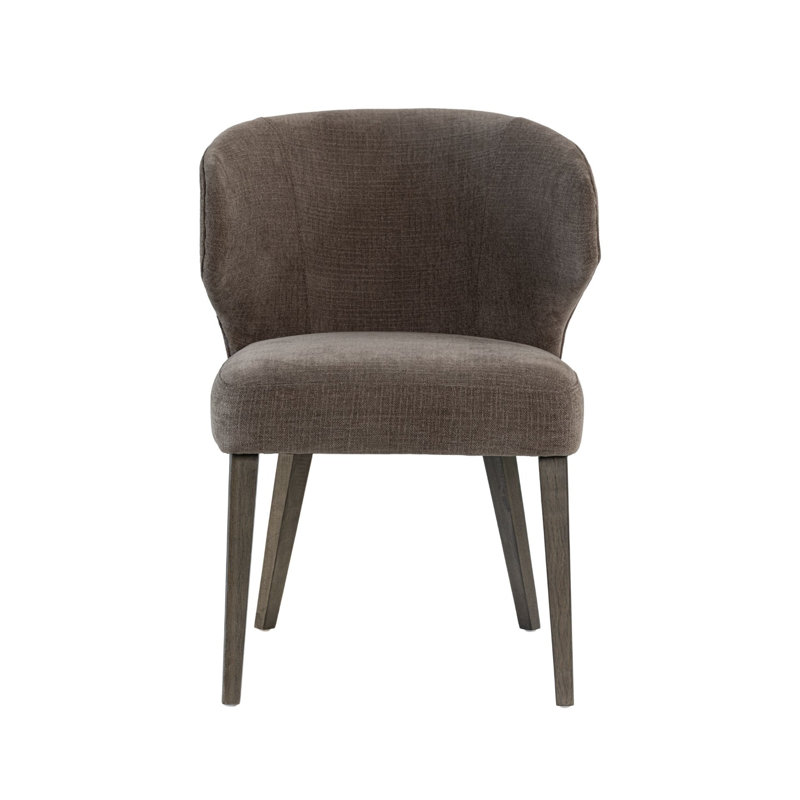 Niles Upholstered Dining Chair, Black, Brown