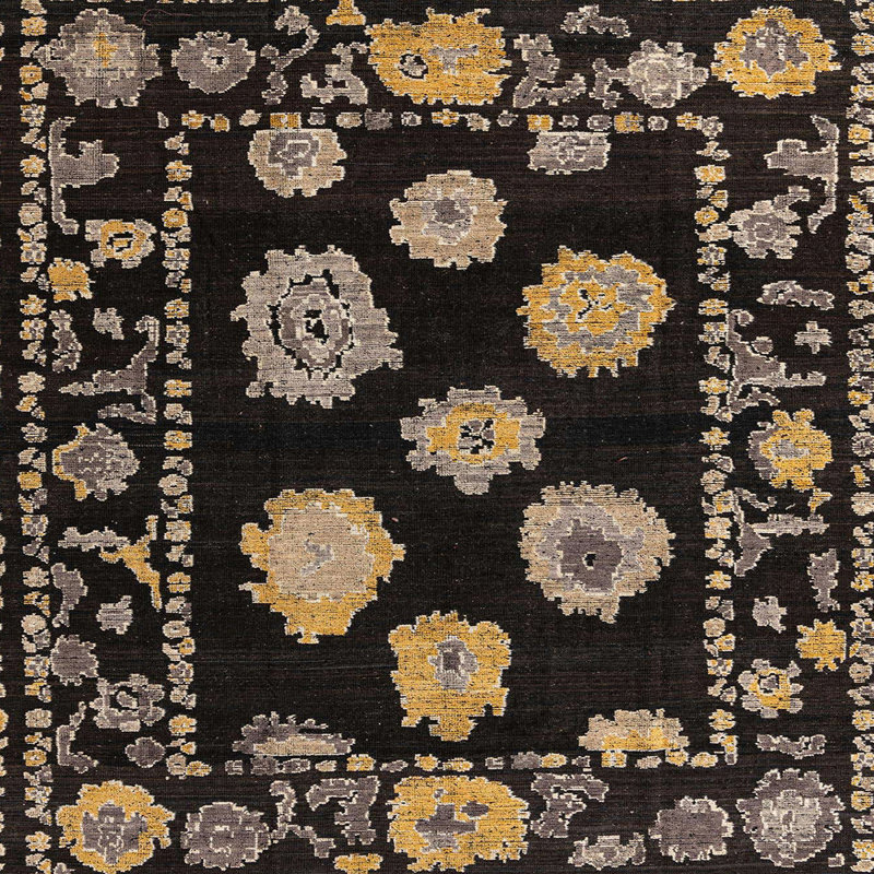Tapis abstrait moderne 4312, Carré 8 pi