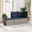 Tabouret de jardin en rotin de polyester gris 21,65 x 21,65 x 14,57 vidaXL-114604370-114604373