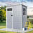  5x3ft Outdoor Storage Shed With Side Windows-115583855