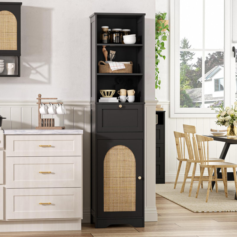 Armoire de rangement 67 po H, Naturel