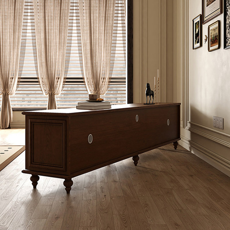 Meubles télé rétro en bois Soli brun noisette, 70.87, Nut-Brown