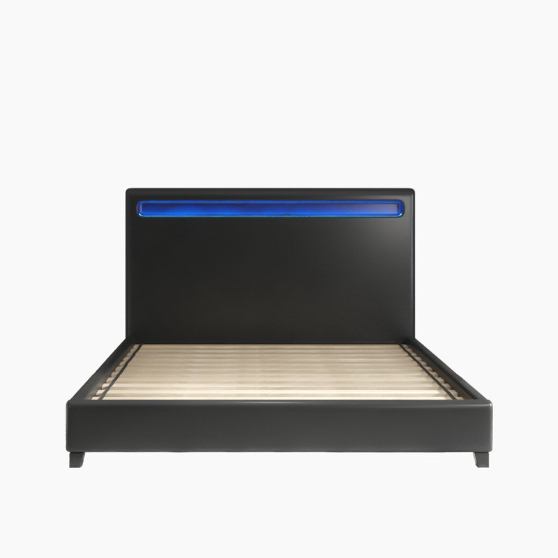 Grand lit plateforme tapissier Jacent