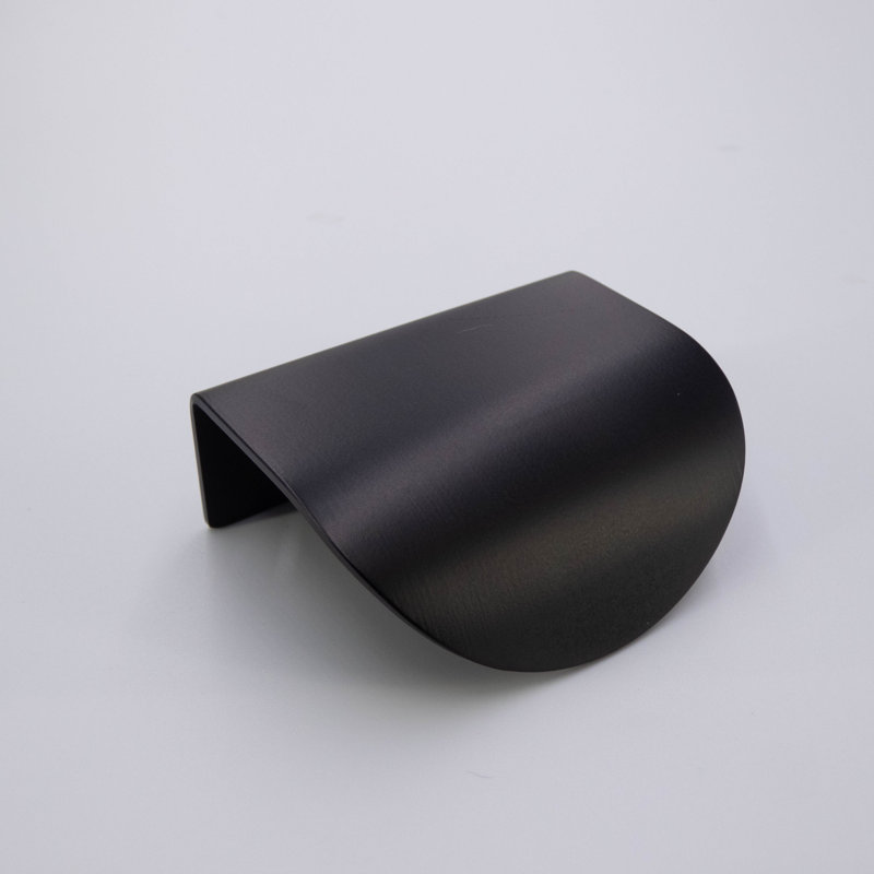  Curved Edge Invisible Pull, Matte Black