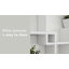 Étagère murale décorative en cubes entrecroisés-33651169-118193926
