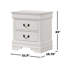 2-Drawer Nightstand With Bracket Feet, White