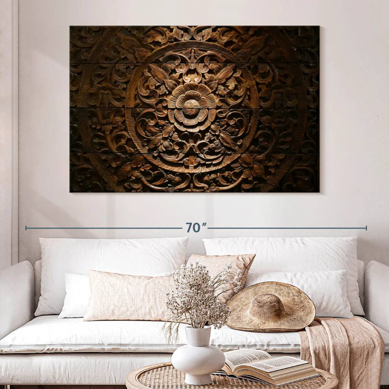 Senne Carved Wood Florals