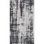 Tapis rectangulaire en viscose noué à la main gris anthracite / argent-86122248