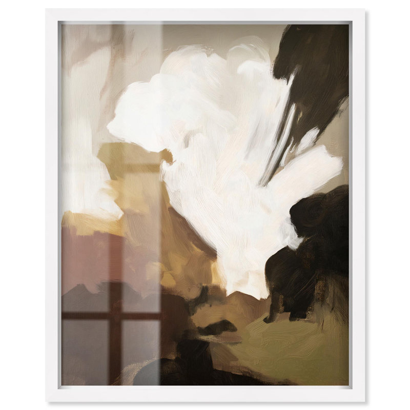 «Earthy Palette II Boho Art Shadowbox» par Art Remedy, H 21 po x l 17 po, Blanc