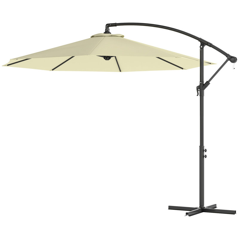 Parasol rond en acier / polyester 1 pièce