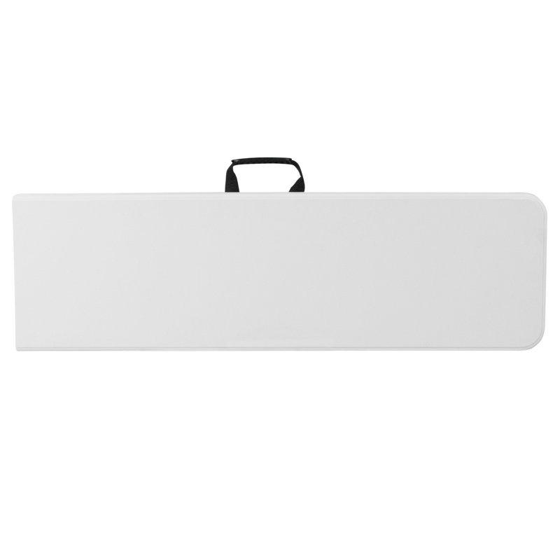 Banc en plastique blanc granit pliable avec poignée de transport l 10,25 po x L 71 po Kalish
