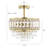 Everby 3-Light Empire Crystal Flush Mount Chandelier-641574036