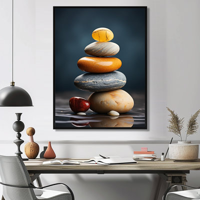 Zen Stones Subtle Serenity IV - Spiritual Stone Wall Art