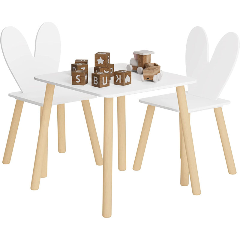 Swen Kids 3 Piece Square and Chair Set