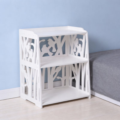 39cm W Wood Bedside Table