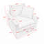 Fauteuil de lecture en tissu Chenille-1923209532