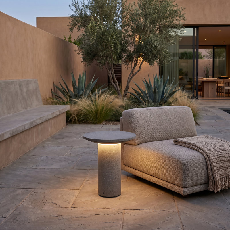 Moal LED Bollard Light, 18" H x 17.75" W x 17.75" D