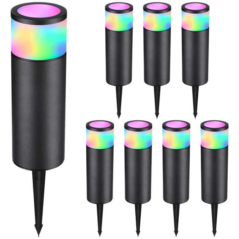 Stille LED Low Voltage Landscape Pathway Lights, Aluminum Housing, Multicolor