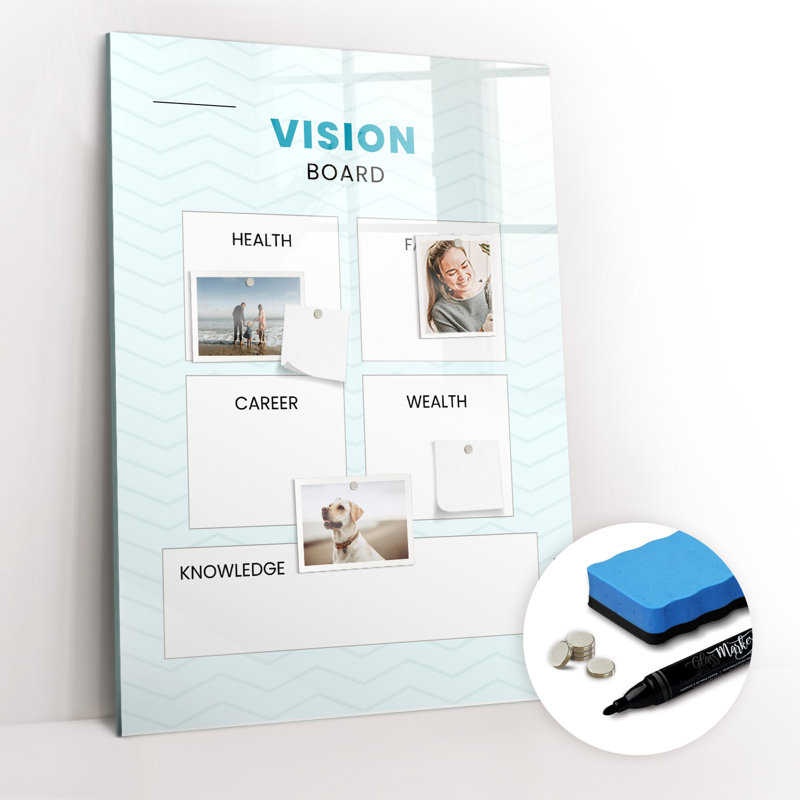 Magnetic Glass Photo Memo Board