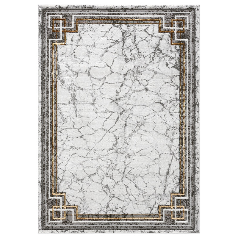 Tapis moderne abstrait abstrait Tabernash, Tapis de couloir 2 pi 8 po x 8 pi 2 po