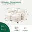 Canapé modulaire modulaire pour le salon, beige-1066393120