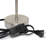 Amandev Simple Designs Sand Nickel Mini Basic Table Lamp with Tapered Fabric Shade-727904195