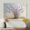 Bouquet de lavande minimaliste - art mural lavande