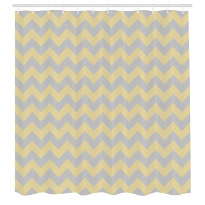 Chevron / Zig Zag Shower Curtain with Hooks Included -  Ambesonne, sc_234624