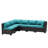 6-Piece All-Weather HDPE Wicker L-Shaped Patio Sectional Sofa Set With Cushions-2037737418