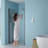 30"W X 72"H Fold Frameless Shower Door With Tempered Glass-111798361