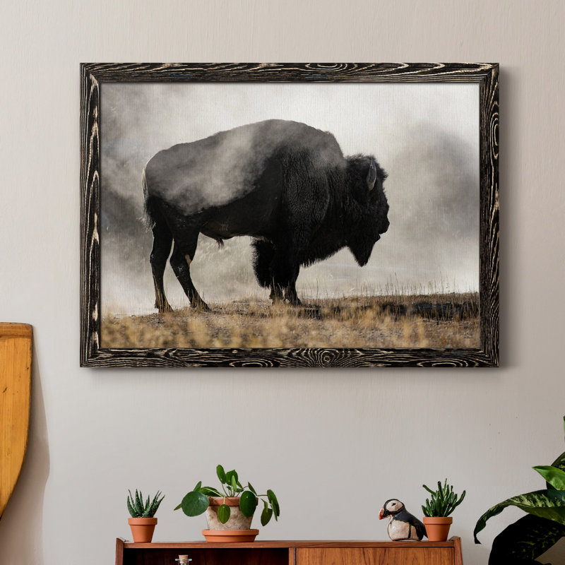Geyser Basin - Impression sur toile, H 31,5 po x l 23,5 po x P 1,5 po, Noir