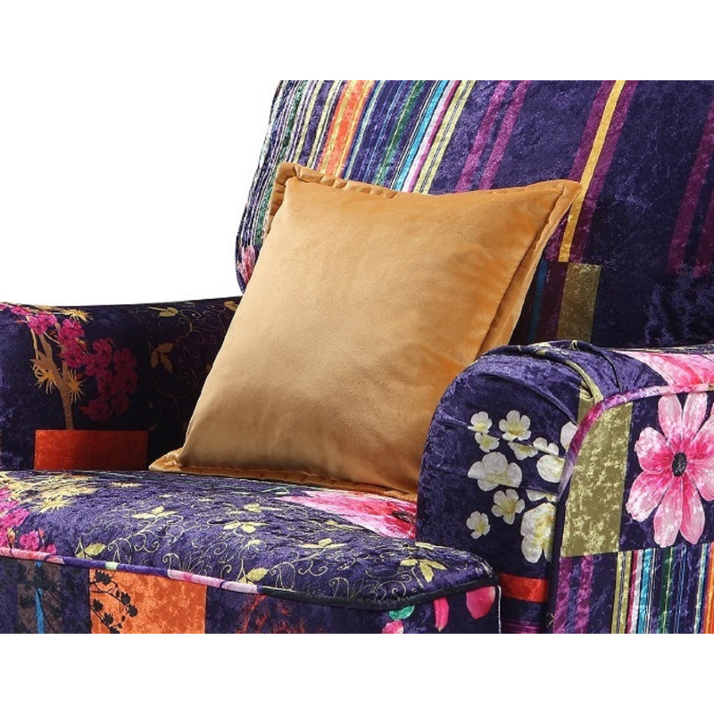 Derry Upholstered Armchair, Purple Midnight