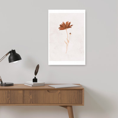 Impression d'art mural abstrait contemporain sans titre représentant un paysage floral