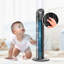 36 Inch Bladeless 70 Degree Oscillating Tower Fan With Top Mounted Remote, 3 Speeds Mode Stand Fan Features With 42Db Low Noise Operating, 15H Timing, Silent Mode, Black