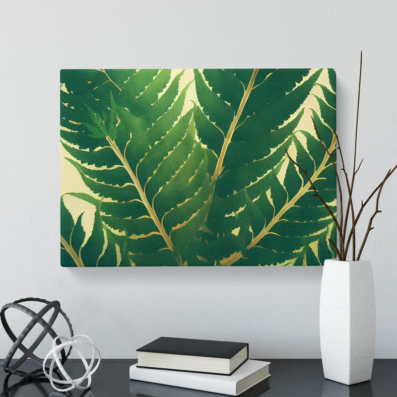 Evolving Fern Leaf - Wrapped Canvas
