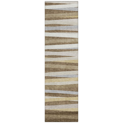  Machine Washable Indoor/Outdoor Chantille ACN997 Gray Area Rug