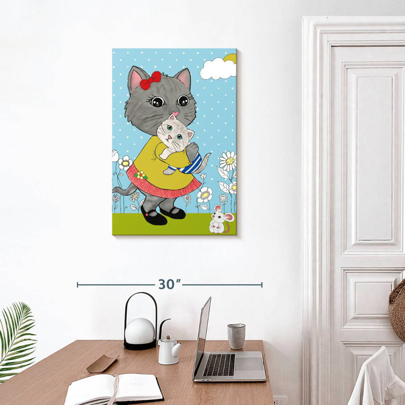Ashelle Kitty Cuddles, 30" H x 20" W
