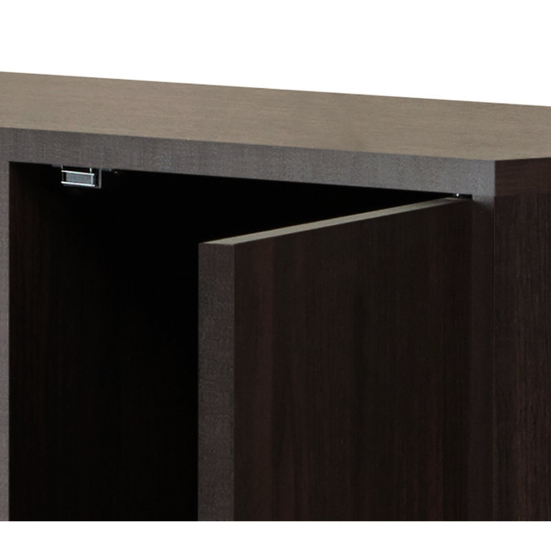 Armoire à vin Arine pour 18 bouteilles - porte-gobelet, bois composite, capacité de couleur tendance, matériau synthétique, forme moderne